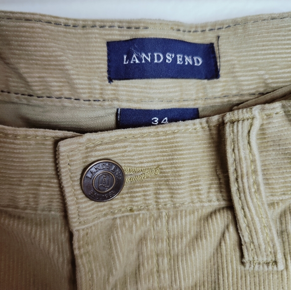 Lands' End Men's Traditional Fit Comfort-First Washed Corduroy Pants, Sz 34 - Picture 5 of 10